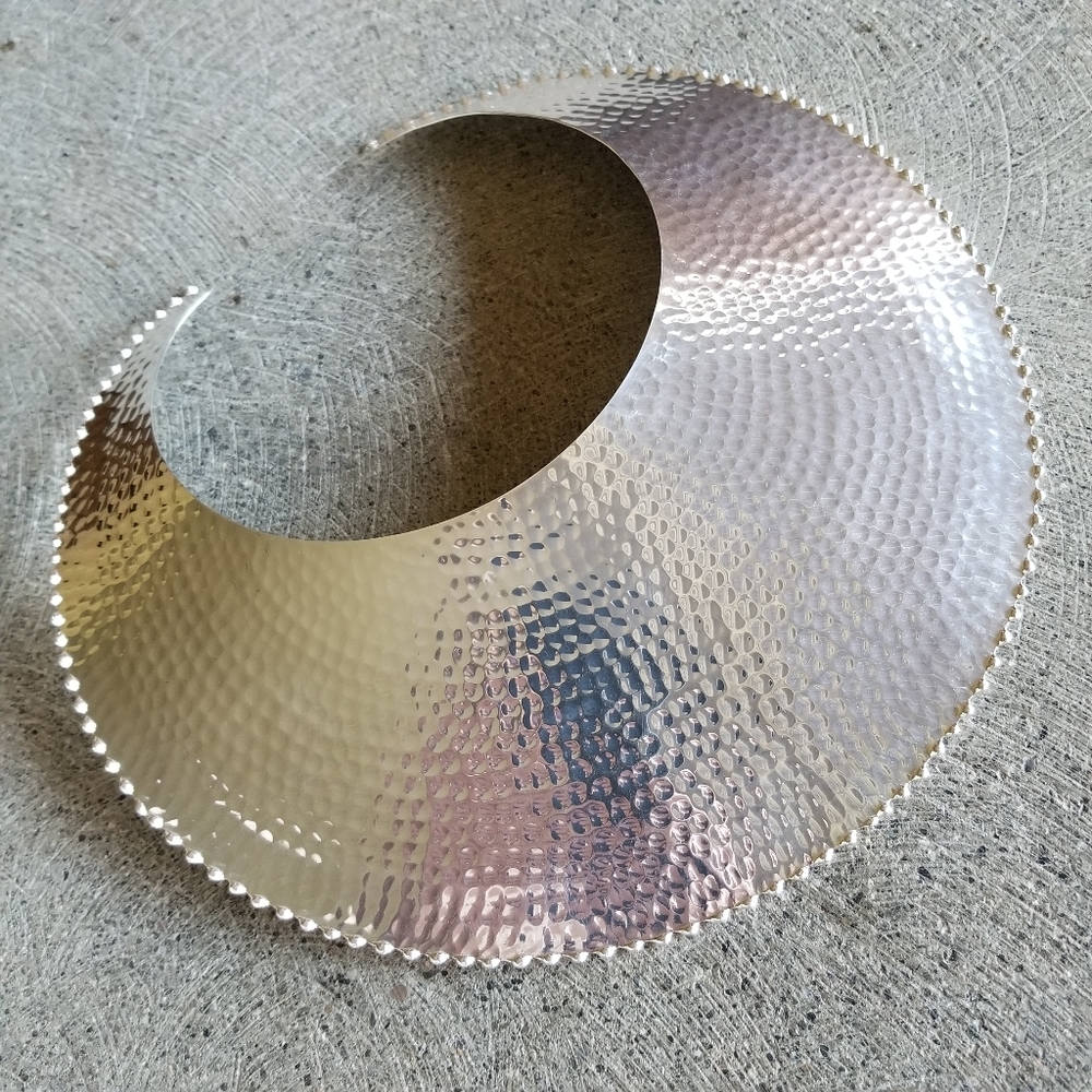 Silver huge collar bold necklace statement …